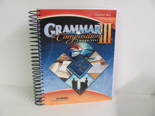 Grammar & Composition III Abeka Teacher Key  Pre-Owned Language Textbooks