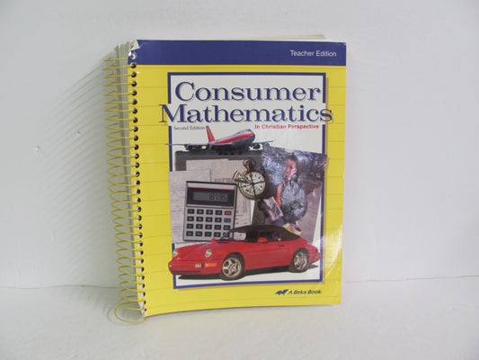 Consumer Mathematics Abeka Teacher Edition  Pre-Owned Mathematics Textbooks