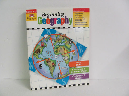 Beginning Geography Evan-Moor Workbook  Pre-Owned Elementary Geography Books