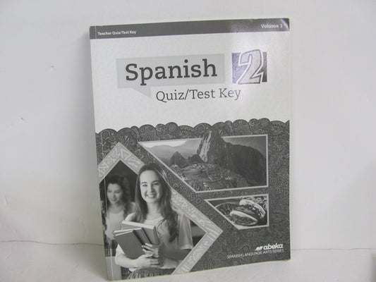 Spanish 2 Volume 1 Abeka Quiz/Test Key  Pre-Owned High School Spanish Books