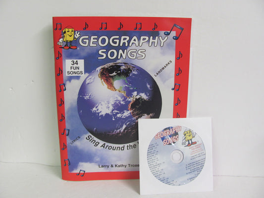 Geography Songs Audio Memory Audio CDs Pre-Owned Troxel Geography Books