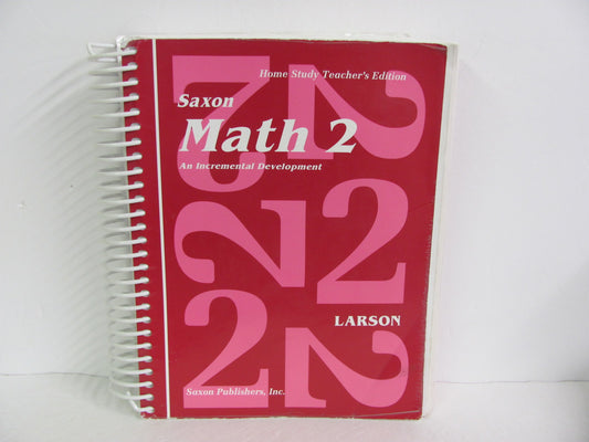 Math 2 Saxon Teacher Edition  Pre-Owned Larson 2nd Grade Mathematics Textbooks