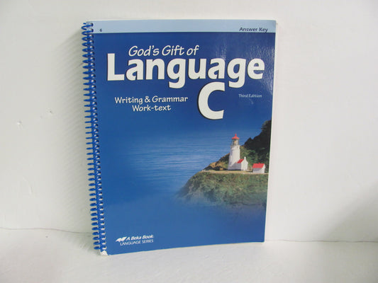 Language C Abeka Answer Key  Pre-Owned 6th Grade Language Textbooks