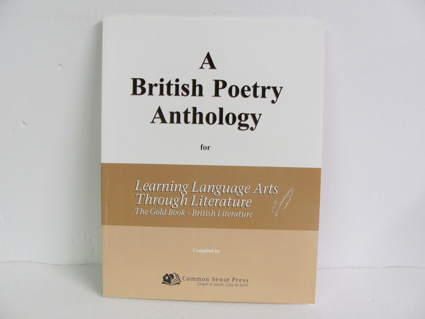 A British Poetry Anthology Common Sense Pre-Owned High School Language Textbooks