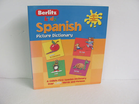 Spanish Picture Dictionary Berlitz Pre-Owned Elementary Spanish Books