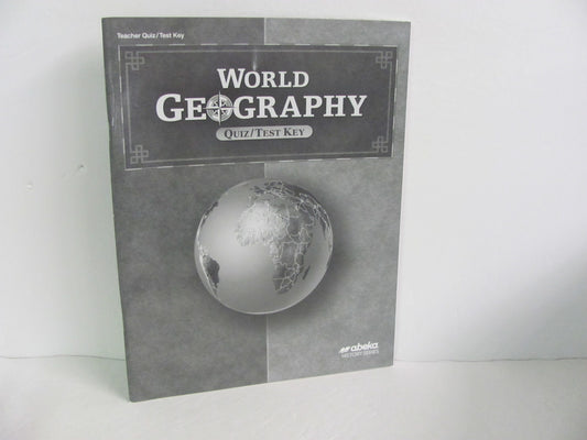 World Geography Abeka Quiz/Test Key  Pre-Owned 9th Grade History Textbooks