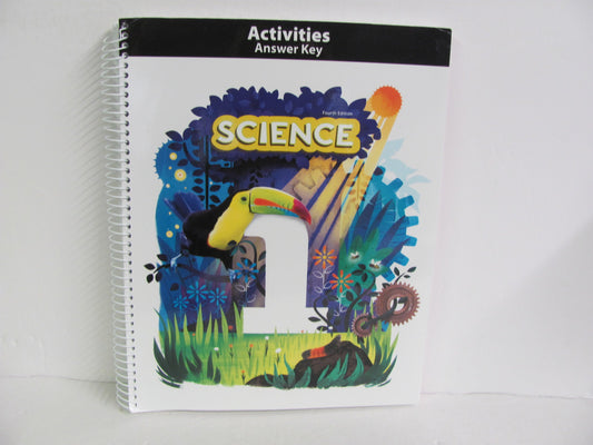 Science 1 BJU Press Activity Key Pre-Owned 1st Grade Science Textbooks