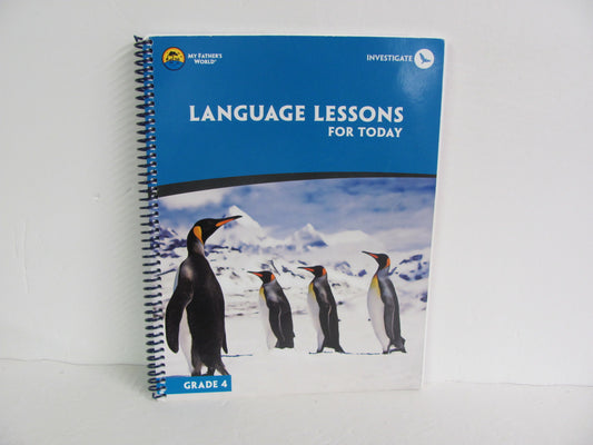 Language Lessons For Today My Father's World Pre-Owned Language Textbooks