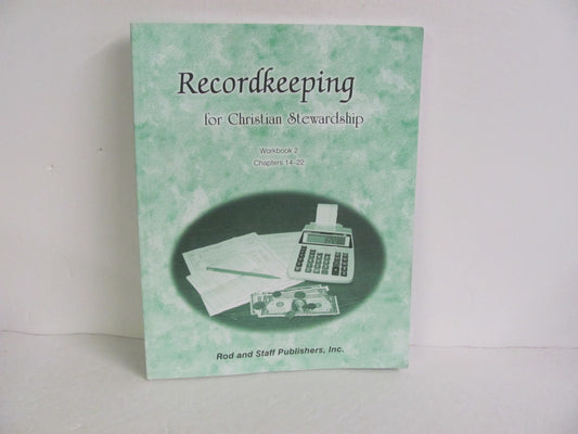 Recordkeeping for Christian Steward Rod & Staff High School Electives (Books)