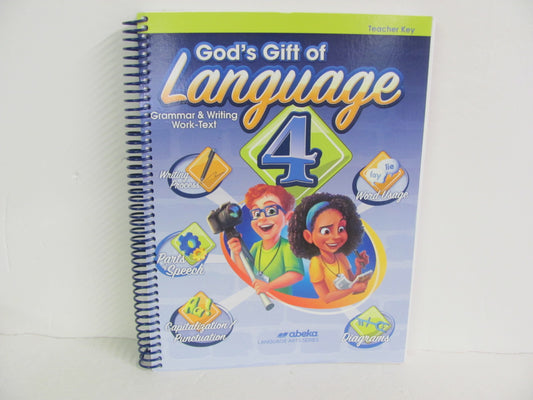 Language 4 Abeka Teacher Key  Pre-Owned 4th Grade Language Textbooks