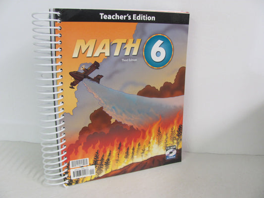 Math 6 BJU Press Teacher Edition  Pre-Owned 6th Grade Mathematics Textbooks