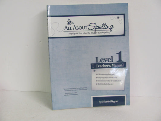 All About Spelling Level 1 All About Learning Rippel Spelling/Vocabulary Books