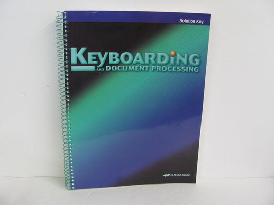 Keyboarding Abeka Solution Key Pre-Owned High School Electives (Books)