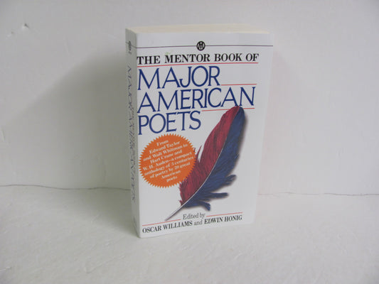 Major American Poets Mentor Book Pre-Owned Williams High School Fiction Books