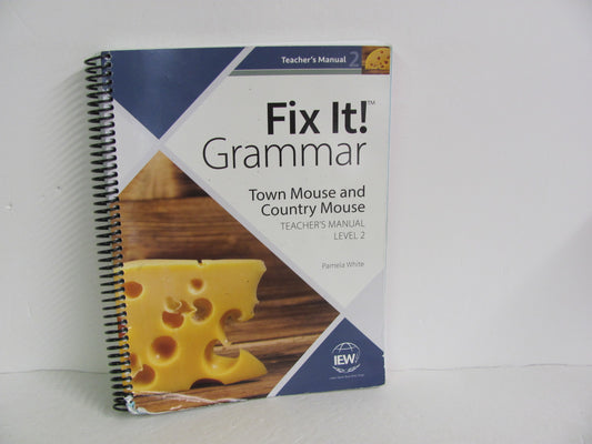 Fix It Grammar IEW Teacher Manual  Pre-Owned White Creative Writing Books