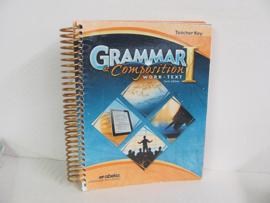 Grammar & Composition 1 Abeka Teacher Key  Pre-Owned Language Textbooks