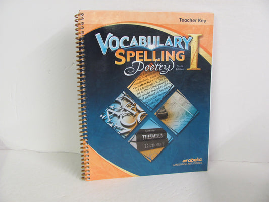 Vocabulary Spelling Poetry I Abeka 7th Grade Spelling/Vocabulary Books