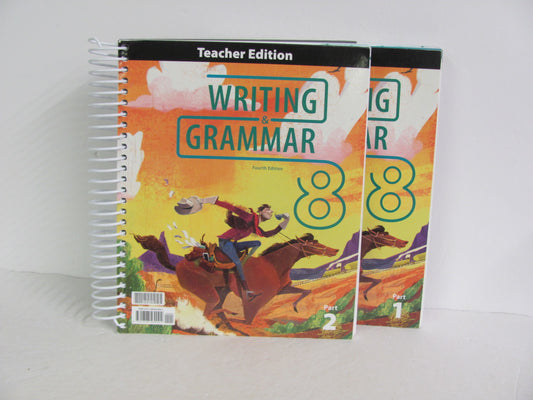 Writing & Grammar 8 BJU Press Teacher Edition  Pre-Owned Language Textbooks