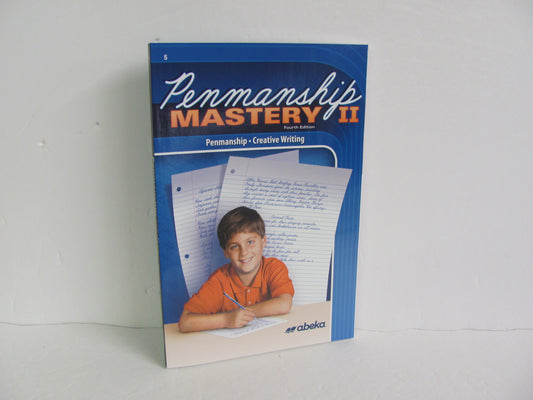 Penmanship Mastery II Abeka Student Book Pre-Owned 5th Grade Penmanship Books