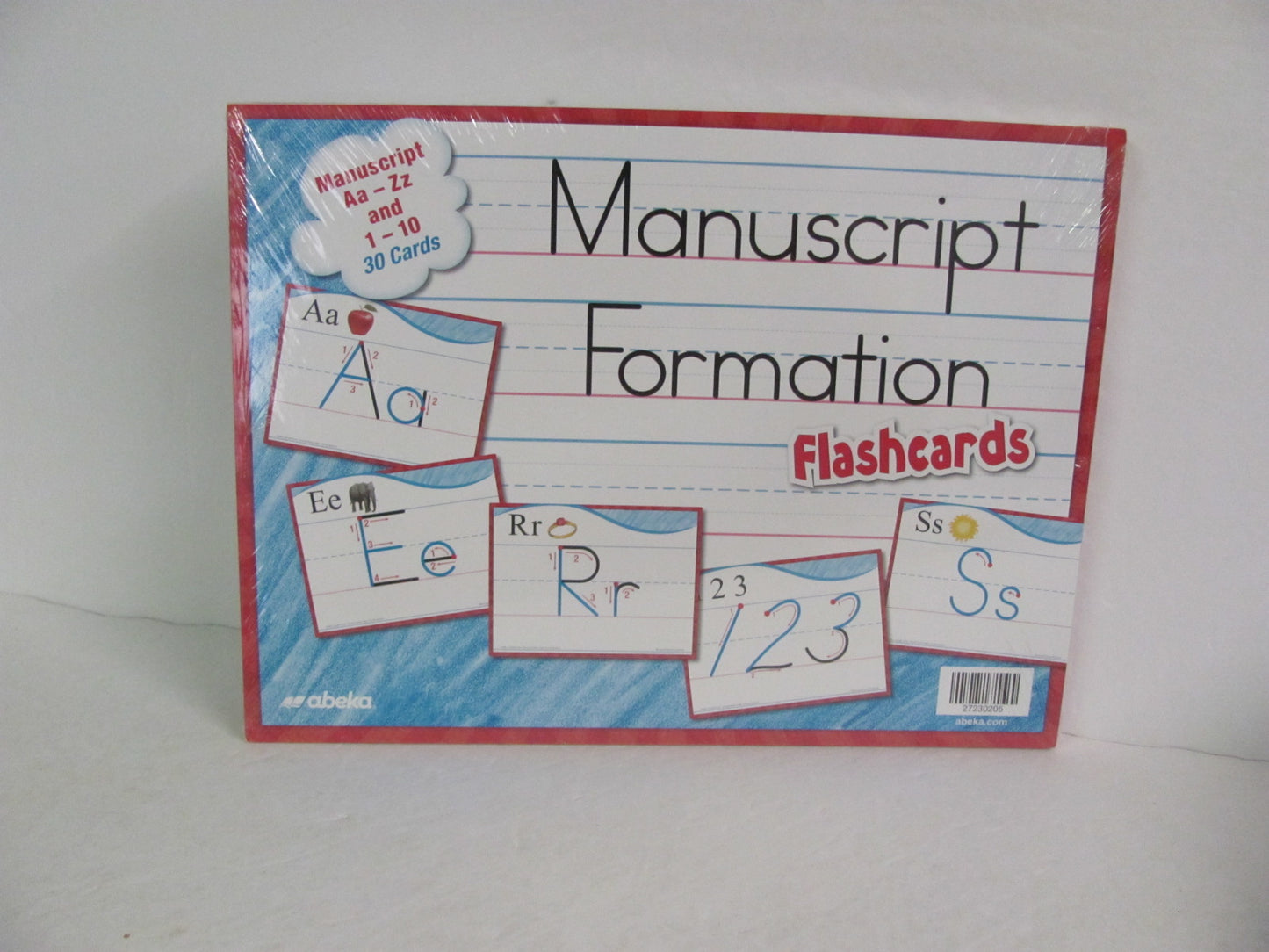 Manuscript Formation Flashcards Abeka Pre-Owned Elementary Penmanship Books