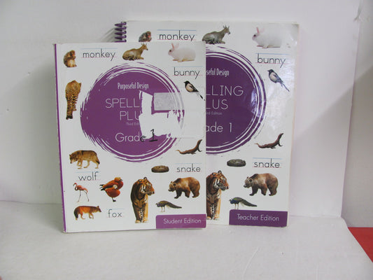 Spelling Plus Purposeful Design Set  Pre-Owned Spelling/Vocabulary Books