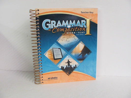 Grammar & Composition 1 Abeka Teacher Key  Pre-Owned Language Textbooks