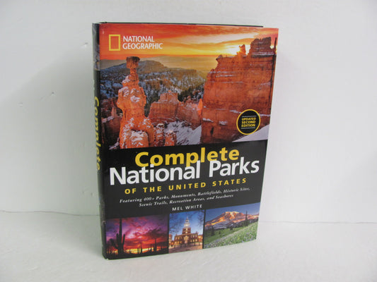 Complete National Parks National Geographic Pre-Owned American History Books