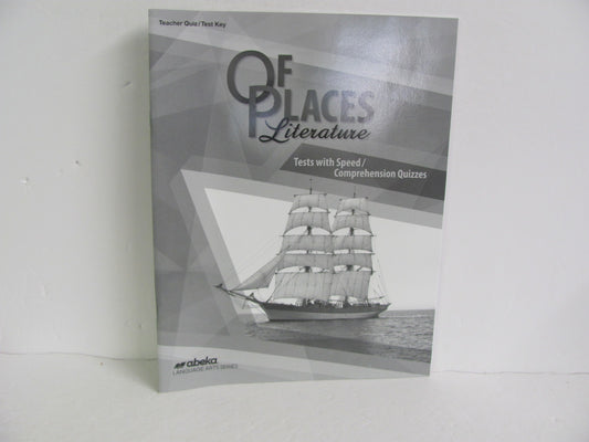 Of Places Literature Abeka Quiz/Test Key  Pre-Owned 8th Grade Reading Textbooks