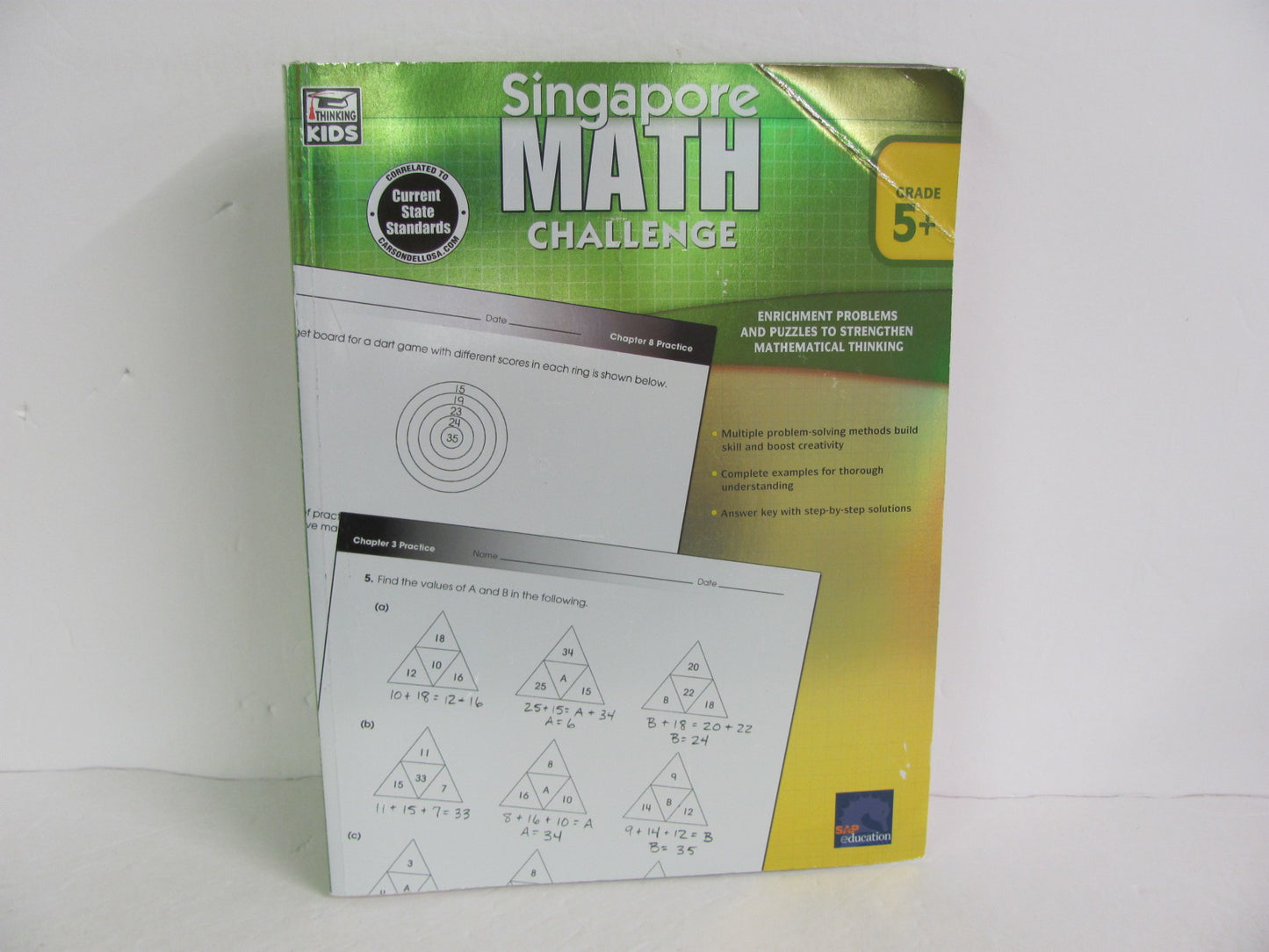 Singapore Math Challenge Thinking Kids Workbook  Pre-Owned Mathematics Textbooks