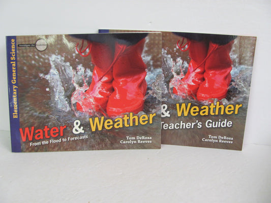 Water & Weather Master Books Set  Pre-Owned DeRosa Elementary Science Textbooks