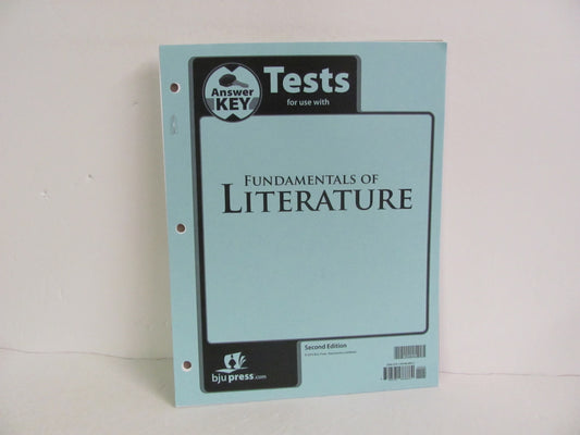 Fundamentals of Literature BJU Press Answer Key  Pre-Owned Reading Textbooks