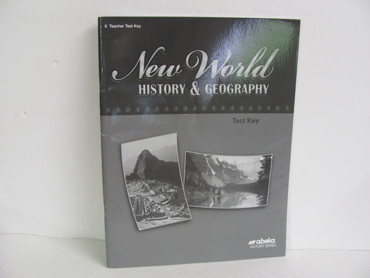 New World History Abeka Test Key Pre-Owned 6th Grade History Textbooks