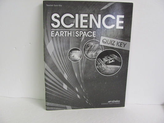 Earth and Space Abeka Quiz Key Pre-Owned 8th Grade Science Textbooks