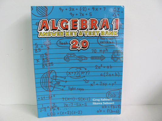 Algebra 1 2.0 Teaching Textbook Answer Key  Pre-Owned Mathematics Textbooks