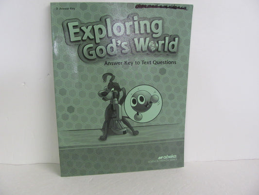 Exploring God's World Abeka Answer Key  Pre-Owned 3rd Grade Science Textbooks