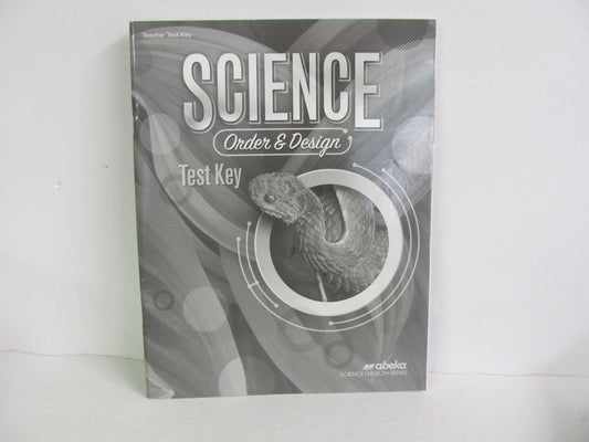 Order & Design Abeka Test Key Pre-Owned 7th Grade Science Textbooks