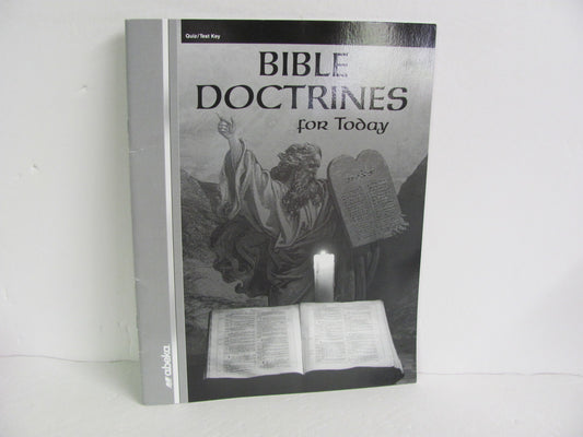 Bible Doctrines For Today Abeka Quiz/Test Key  Pre-Owned Bible Textbooks