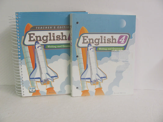 English 4 BJU Press Set  Pre-Owned 4th Grade Language Textbooks