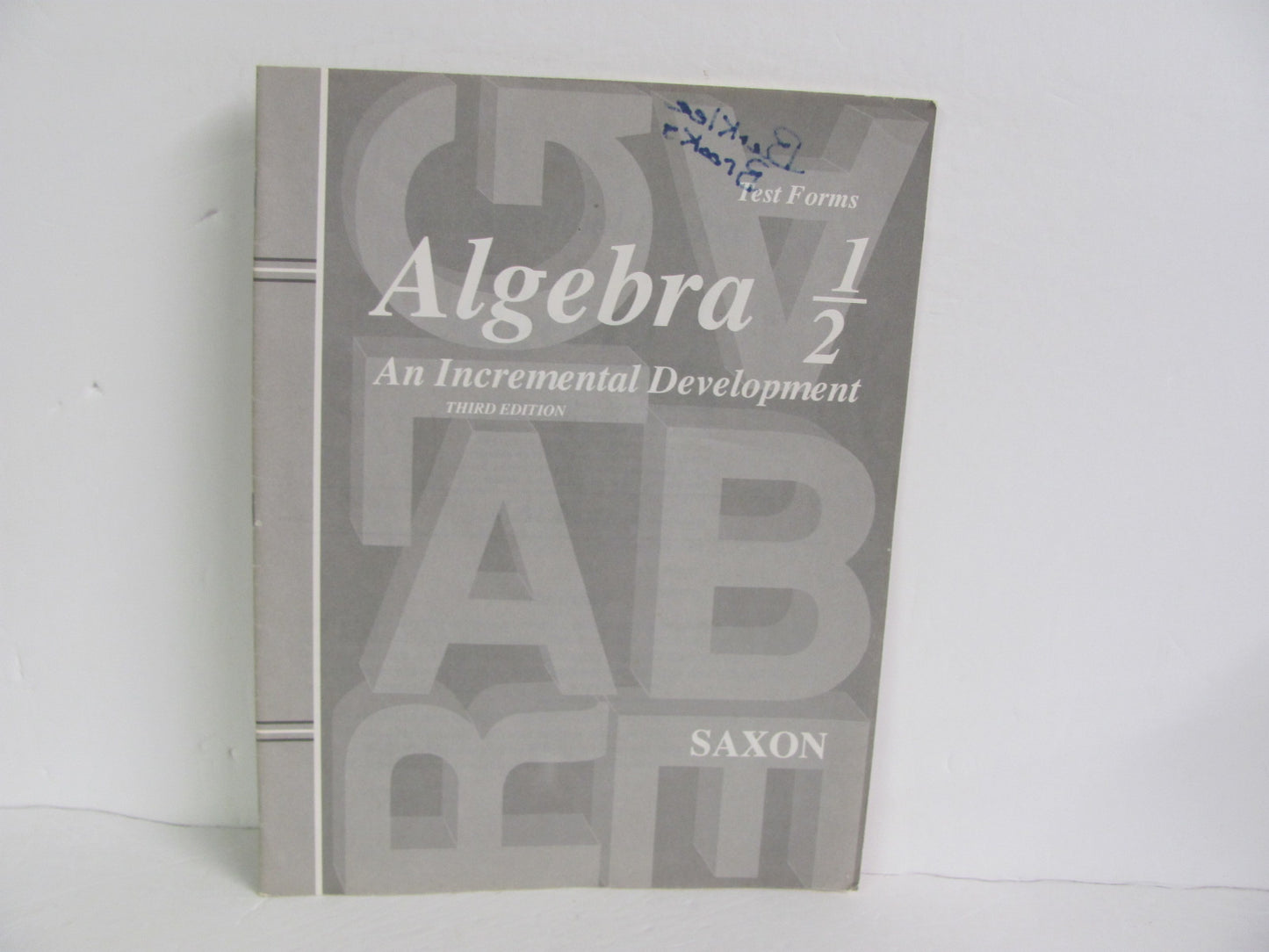 Algebra 1/2 Saxon Tests  Pre-Owned 8th Grade Mathematics Textbooks