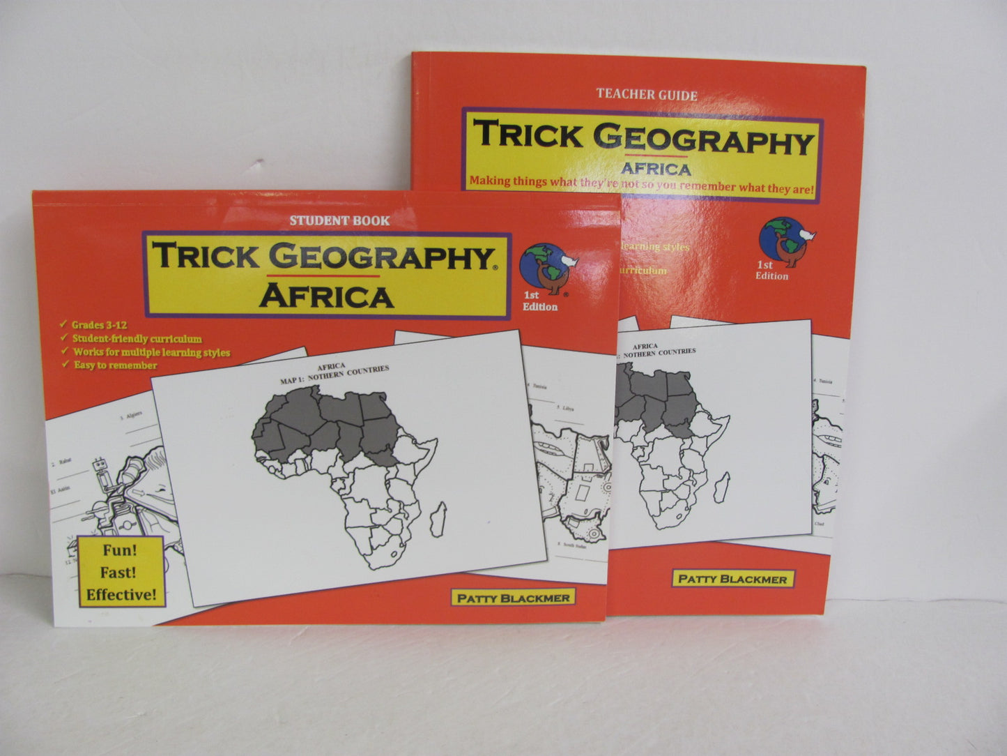 Trick Geography Africa Blackmer Press Set  Pre-Owned Blackmer Geography Books