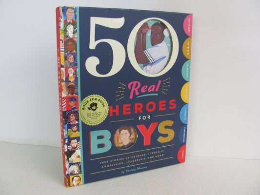 50 Real Heroes for Boys Bushnell Pre-Owned Monson Elementary World History Books