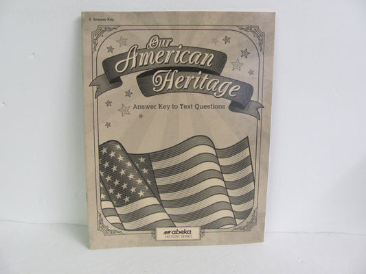 Our American Heritage Abeka Answer Key  Pre-Owned 3rd Grade History Textbooks