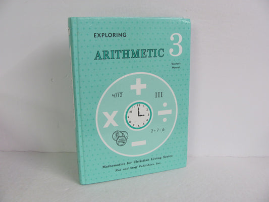 Arithmetic 3 Rod & Staff Teacher Manual  Pre-Owned Mathematics Textbooks