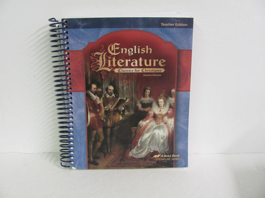 English Literature Abeka Teacher Edition  Pre-Owned 12th Grade Reading Textbooks