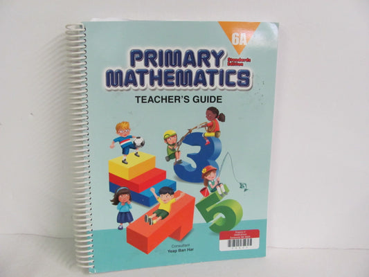 Primary Mathematics 6A Singapore Teacher Guide  Pre-Owned Mathematics Textbooks