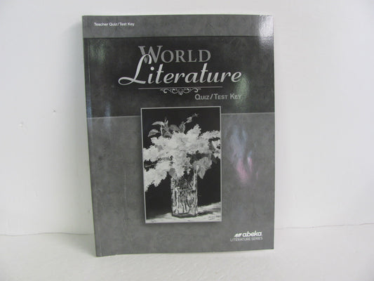 World Literature Abeka Quiz/Test Key  Pre-Owned 10th Grade Reading Textbooks