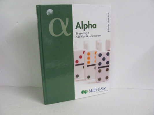 Alpha Math U See Instruction Manual  Pre-Owned Demme Mathematics Textbooks