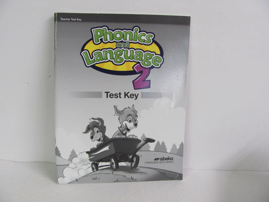 Phonics and Language Abeka Test Key Pre-Owned 2nd Grade Language Textbooks