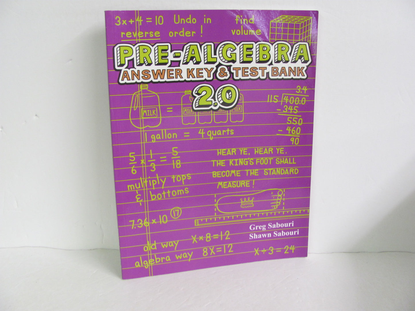 Pre Algebra 2.0 Teaching Textbook Answer Key  Pre-Owned Mathematics Textbooks