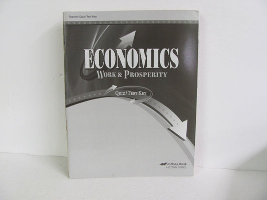 Economics Abeka Quiz/Test Key  Pre-Owned 12th Grade History Textbooks